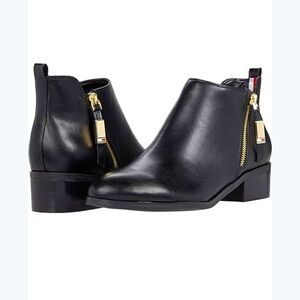 TOMMY HILFIGER WOMEN REZIN 2 FASHION ANKLE BOOTS SIDE ZIPPER SQUARE HEELS 8M